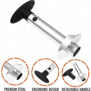 Professional Easy Core Removal <b>Kitchen</b> <b>Gadgets</b> Stainless Steel Pineapple Peeler Pineapple Corer and Slicer Cutter - Product Image 3
