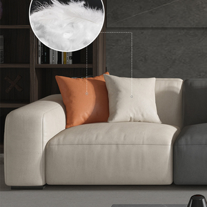 Inicio Sala de estar Sofá Sofá Muebles Cuero Seccional Sala de estar Sofá Cuero Moderno L 6 Asientos - Product Image 2