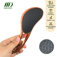 Lime à pieds en verre MD PP, éliminateur de callosités, grattoir à pieds double face, outil professionnel pour éliminer les peaux mortes, outil de pédicure pour la maison