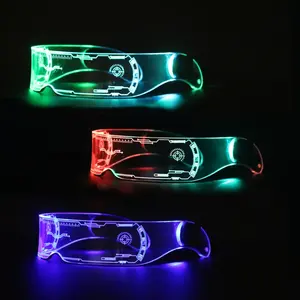 2023 OEM Wholesale Price Light Up Futuristic Led Flashing Glasses Light Up Led Glasses 7 Color Changing Cool Led Glasses Party