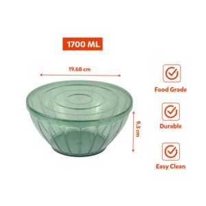 1700ML PP Plastic Minimalist Food Container Lid Kitchen <b>Wardrobe</b> <b>Storage</b> Bowl Food Grade Durable Reusable Easy Clean Food Prep - Product Image 2