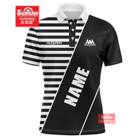 Polo surdimensionné décontracté avec lettre imprimée haut à revers pour hommes chemise hip-hop surdimensionnée d'été vente en gros