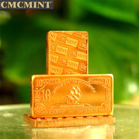 Barres de lingots de cuivre pur 999, 10 grammes, en métal cuivre, fer, C91