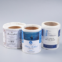 Maßgeschnittene PVC-Vinyl-Etiketten Wasserfeste Selbstklebende Geschäfts-Markenlogo-Verpackungsaufkleber