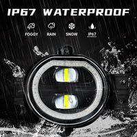 Lámpara LED antiniebla para coche, luz diurna DRL, ojos de ángel para Dodge Ram 1500 2500 3500 2002 2003 2004 2005 2006 2007 2008