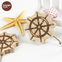 HY-0706 Crochet mural adhésif de volant en bois multifonctionnel de haute qualité pour enfants pour la décoration intérieure ou le bureau