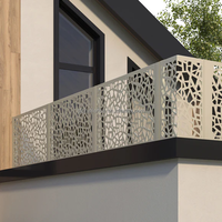 Reilbu – Balustrades et mains courantes modernes en acier inoxydable et aluminium découpées au laser, haut de gamme, pour escaliers et écrans d'intimité, à monter soi-même