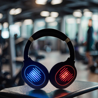 Silent Disco HiFi Système de casque supra-auriculaire sans fil Utilisation de fête Écouteurs en plastique