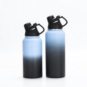 1000ml Popular Wholesale Outdoor Stainless Steel Water <b>Bottle</b> With Handle Double Vacuum Large Capacity Sports Kettle - Product Image 1
