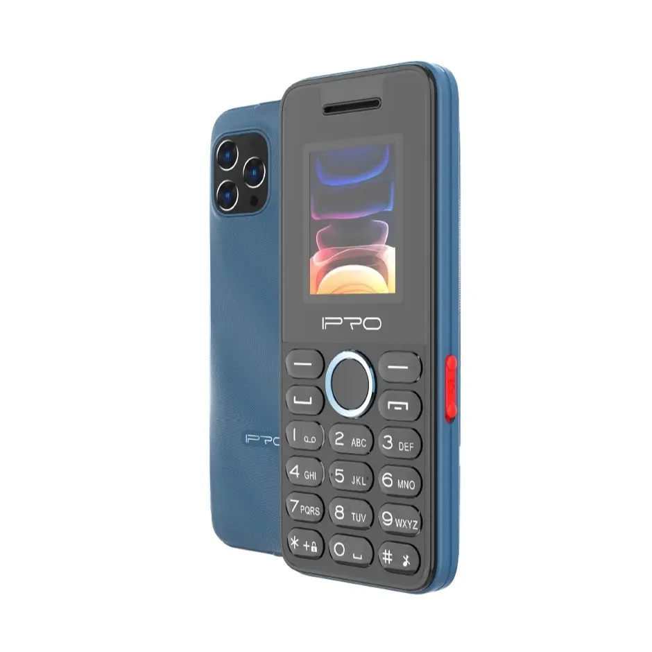 2G Low price IPRO Wholesale OEM mobile phone manufacturer new fashion 1.77 inch 3 SIM 2G feature phone