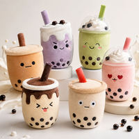 Peluche personnalisée Bubble Tea, adorable poupée en peluche en forme de tasse Boba avec plusieurs expressions