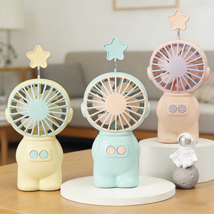 Cute Mini Portable Handheld Fan With Star Top USB Rechargeable For Students And Children - Product Image 1