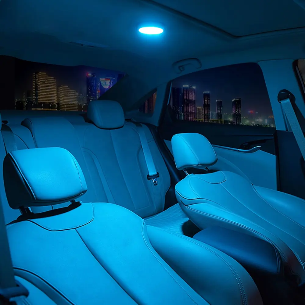 Lampu Dekorasi Atap Mobil, Lampu Kubah Interior Mobil Led Otomatis, Pencahayaan Atmosfer Sentuh USB untuk Dekorasi Aksesori Mobil