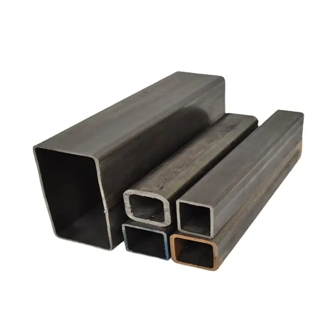 JIS Astm A213 A106 A53 Hot dipped galvanized Square rectangular steel pipe Black Carbon Welded Steel Perforated Steel Tube