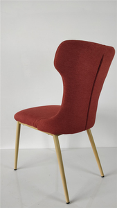 Comedor de diseño moderno de muebles de la habitación de lujo terciopelo tela <span class=keywords><strong>Silla</strong></span> de comedor con la pierna de Metal - Product Image 4