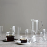 Tasse à poignée en verre de style japonais pour le thé, le café, la bière et le lait