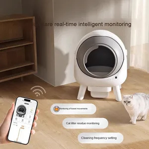 Offre Spéciale de nettoyage automatique bac à litière pour chat conception intelligente grande fonction anti-éclaboussures de roulement sable désodorisant en plastique transfrontalier - Product Image 1