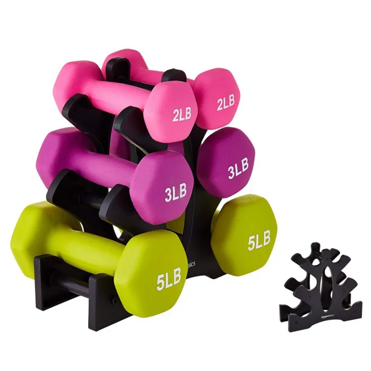 Acessórios de Equipamentos De Ginástica de Fitness Dumbbell Conjunto Rack De Suporte De Metal