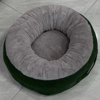 Lit pour chien ETRIP PET en forme de donut, ultra luxueux, taille moyenne, lavable, avec fond antidérapant, lits ronds pour animaux de compagnie