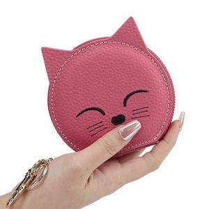 Porte-monnaie AndoBag pour femmes, en cuir de vache véritable, pochette à monnaie tendance, style coréen, petit sac de rangement avec porte-clés 1530 - Product Image 6