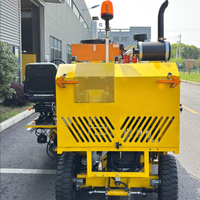 Machine de marquage routier thermoplastique autopropulsée Roadshine à moteur, réservoir de peinture 180L, puissance 32,5 kW, faible consommation