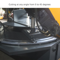 Scie à ruban à double colonne inclinable 0-45° pour découpe de métaux GB4235 Mingchuang
