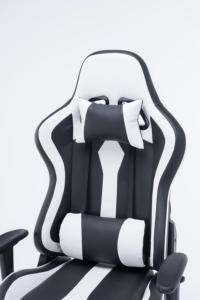 Silla de Juego Moderna en Blanco y Negro, Silla para Computadora, Silla Gamer Ergonómica Reclinable - Product Image 5