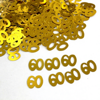 Confettis 15g pour 60e anniversaire, paillettes à saupoudrer sur table pour fête de mariage, décorations de ballons confettis