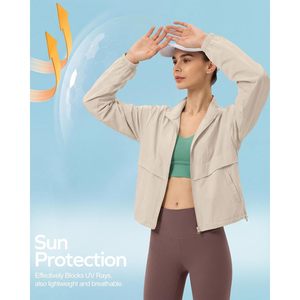 Chaqueta Deportiva Ligera para Mujer FOXA, con Cierre Completo, Protección Solar, Cortavientos, Secado Rápido, Corte Clásico, para Correr y Gimnasio - Product Image 5