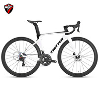 Bicicleta de Carretera de Fibra de Carbono 700C en Oferta, Bicicleta de Carreras con 24 Velocidades y Estilo Urbano, Incluye Frenos de Disco y Horquilla