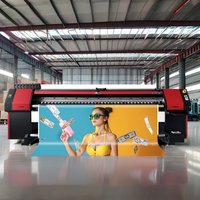 Chine prix d'usine 3.2m quatre i3200 tête 2400dpi bâche toile Flex bannière papier jet d'encre Eco solvant encre imprimante machine