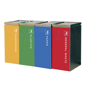 MAX-SN74A Trong Nhà Thép Không Gỉ Trung Tâm Mua Sắm Tái Chế <span class=keywords><strong>Bin</strong></span> Với Lụa Phân Loại Màn Hình Màu Mã Logo - Product Image 4