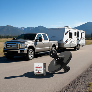 Adaptateur col de cygne Toosneks 2-5/16 po pour axe central, capacité de charge 30000 lb pour remorquage de camping-car, camion, remorque, accessoires de quinzième roue - Product Image 2