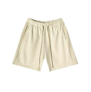 กางเกงขาสั้นผ้าฝ้ายใช้ได้ทั้งชายและหญิงกางเกงขาสั้นผ้า350gsm วินเทจสไตล์ลำลอง - Product Image 2