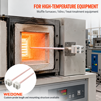 WEDONE Sensor Termokopel Tipe K J S Tugas Berat Presisi Tinggi untuk Oven Industri Baja Tahan Karat Suhu Tinggi