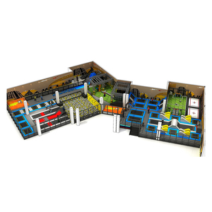 Equipo de Parque de Trampolines al Aire Libre para Niños, Muro de Escalada, Juegos de Baloncesto, Cama Elástica, Red Protectora de PVC para Niñas - Product Image 2