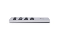 Télécommande Doty DT-008 à 8 boutons, coque en aluminium, icônes personnalisées, logo, piles AAA, portée de 10 m pour projecteur