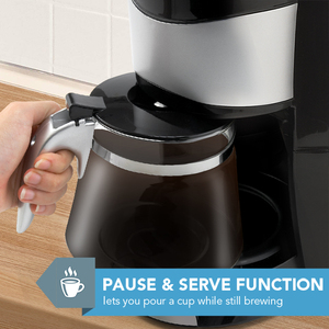 Cafetera Semiautomática Negra de Diseño Elegante para Verter Café, con Filtro - Product Image 5