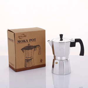 Moka-<span class=keywords><strong>cafetera</strong></span> de inducción de aluminio con mango suave, 6 tazas, moka, <span class=keywords><strong>italiana</strong></span>, clásica, Moka - Product Image 6