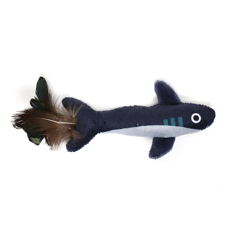 20 Years Experience Professional Fish Cat Toy Kitten Plush Toys Wholesale Organic Eco Friendly Pet Toys