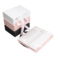Emballage plat écologique de marque personnalisée, boîte cadeau pour soins de la peau, poignée d'emballage cosmétique magnétique pliable avec logo UV et utilisation rigide pour chaussettes