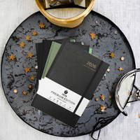 Carnet en cuir relié cousu sur mesure, multi-tailles A5/A6/A7/B5, pour promotion commerciale et cadeau