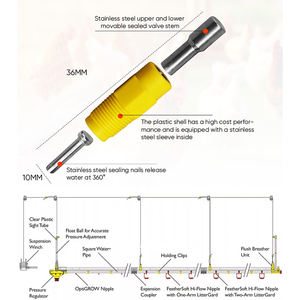 Abreuvoir à tétine pour volaille de conception hygiénique facile à nettoyer pour la prévention des maladies dans la production de poulets de chair - Product Image 4