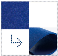 Système de revêtement de sol pour terrain de pickleball Enlio Outdoor, en PVC, motif sable cristallin 3 mm, tapis de sport temporaire en vinyle en rouleau