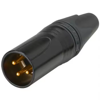 Conectores macho hembra XLR, Conector de repuesto para cargador, adaptador Xlr de latón, 5 pines macho a 3 pines hembra, soldadura de Audio y vídeo