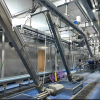 Proyecto llave en mano, equipo de matadero de cordero, máquina despellejadora de ovejas, máquina de matadero de cabras con maquinaria de procesamiento de carne