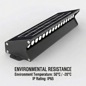 Lámpara Solar LED de Pared 10W IP65 Impermeable para Exteriores, Luz Lineal con Batería de 15Ah, Lámpara de Seguridad Solar con Encendido/Apagado Automático al Anochecer/Amanecer - Product Image 3