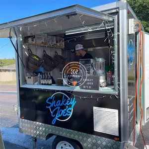 Carretto di cibo Mobile da strada 2024 di vendita calda camion Fast Food In nuova zelanda Mobile cucina cibo rimorchio camion