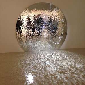 Sculpture murale en acier inoxydable, miroir artistique argenté <span class=keywords><strong>Anish</strong></span> Kapoor, polissage moderne du métal - Product Image 1