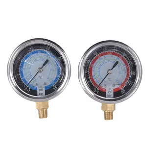 Lạnh đo áp suất R404a R407C R22 R134a R32 R410A lạnh duy nhất quay số để kiểm tra áp suất thấp hoặc cao